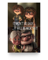 Thumbnail for Molomon Carl Fredricksen and Ellie Posters UP to My Wife Awesome Gifts Decor Bedroom, Living Room 24x36 Print 11x17 Poster