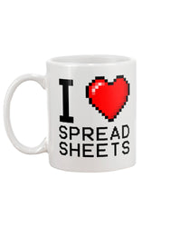 Thumbnail for Meaningful Quote I Love Spreadsheets Mug Mug Birthday Gift On Christmas, Birthday